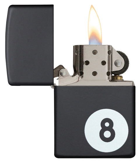 Zippo 8 Ball Black Matte Lighter