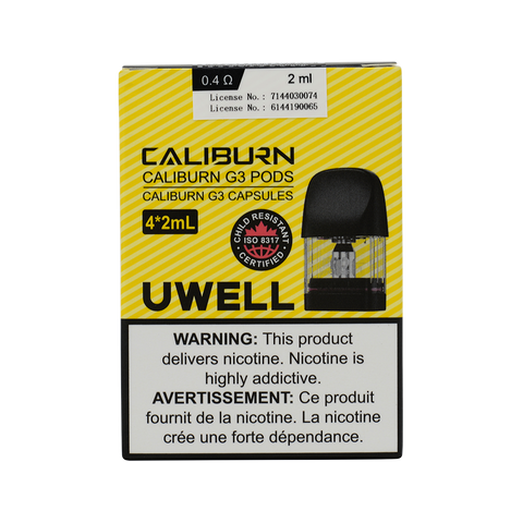Caliburn G3 Pods : Uwell 0.4Ω