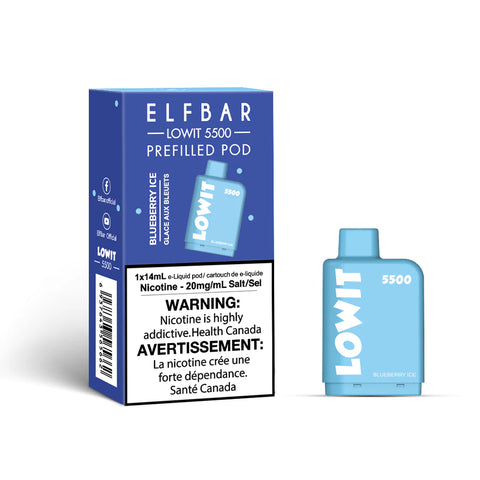 Elfbar Lowit Pod  : Blueberry Ice