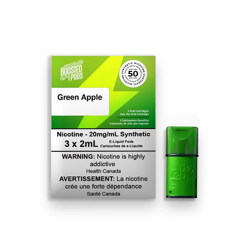 Boosted Pods : Sour Green Apple 20mg