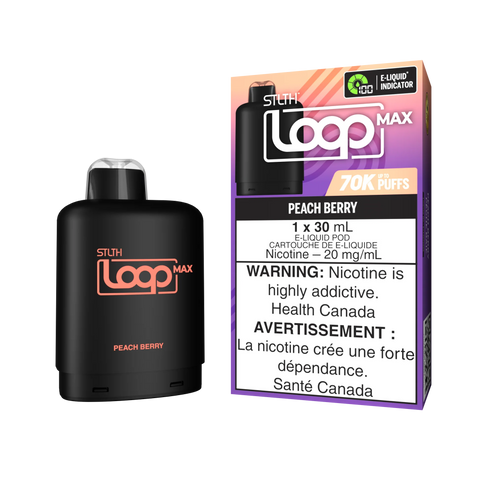 Stlth Loop Max 70k : Peach Berry