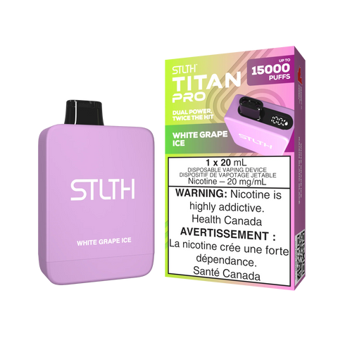 Stlth Titan Pro 15k : White Grape Ice