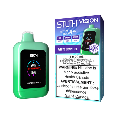 Stlth Vision 20k : White Grape Ice