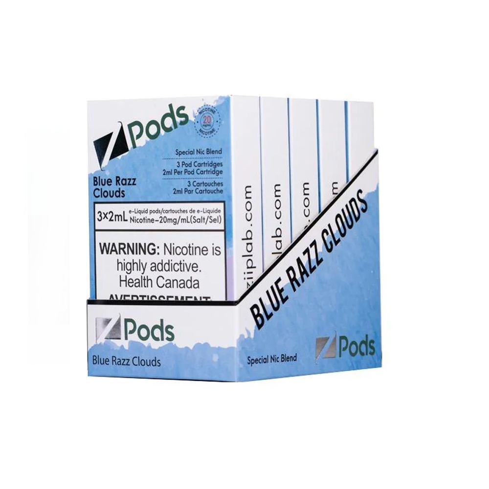 Cosmic Dust Blue Razz Box Z Pods : Blue Razz Clouds – Vapour Cartel