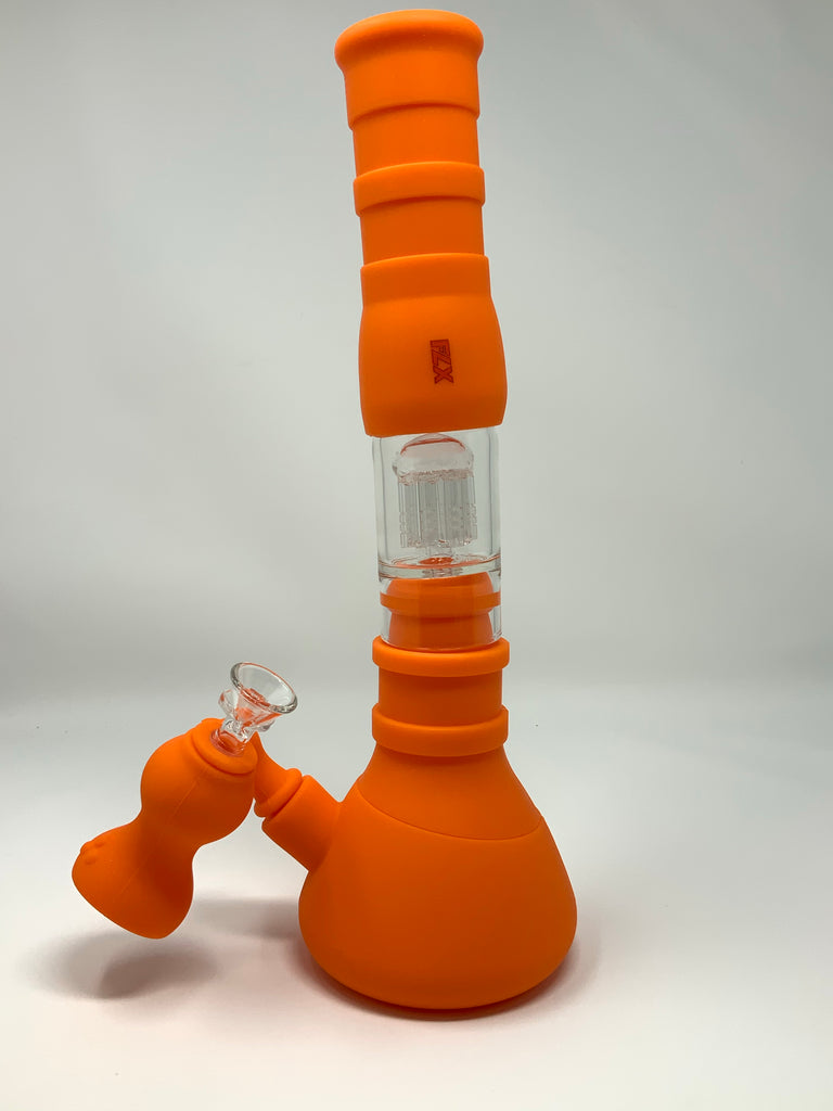 15” Silicone Water Pipe - Ashcatcher Morphs into Bubbler